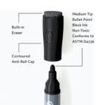 U Brands (Black) Glass Board Markers (Bullet Tip | Pack of 12) - Image 7