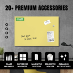 STEPLO (Pastel Yellow) Office Glass Board - No More Paper Waste - Image 8