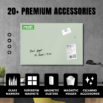 STEPLO (Mint Green) Magnetic Glass Writing Board - Heavy Duty - Image 8