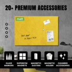 STEPLO (Design Yellow) Magnetic Glass Boards - Saves Space - Image 6