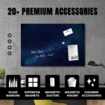 STEPLO (Starry Sky) Magnetic Glass Whiteboard - Ultra Smooth - Image 4