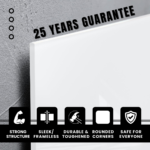 STEPLO (Best Selling) White Glass Board For Office - Built To Last - Image 2