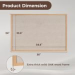 Wooden (Natural Wood) Framed Pin Board for Office - 2 x 3 feet - Image 3