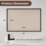 Wooden (Black) Framed Bulletin Board for Office - 2 x 3 feet - Image 3