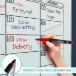 White (Magnetic) Quarterly/ 3-Months Glass Board Planner - 34 x 46 Inch - Image 3