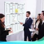 White (Magnetic) Quarterly/ 3-Months Glass Board Planner - 34 x 46 Inch - Image 4
