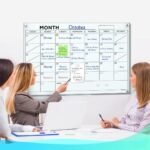 White (Magnetic) Monthly Glass Board Planner for Wall - 24 x 36 Inch - Image 4