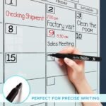 White (Magnetic) Monthly Glass Board Planner for Wall - 24 x 36 Inch - Image 5