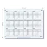 White (Magnetic) Glass Whiteboard Yearly Calendar Planner - 36 x 46 Inch - Image 6