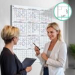 White (Magnetic) Yearly Glass Board Calendar Planner - 36 x 46 Inch - Image 4