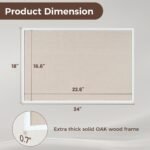 Wooden (White) Framed Display Board for Office - 1.5 x 2 feet - Image 3