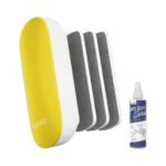 Top Rated (Yellow) Magnetic Whiteboard Duster With 4 Extra Pads