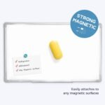 Top Rated (Yellow) Magnetic Whiteboard Duster With 4 Extra Pads - Image 4